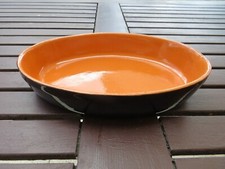 Kleine Auflaufform, Backofenform, Microwellenform, Keramik Braun