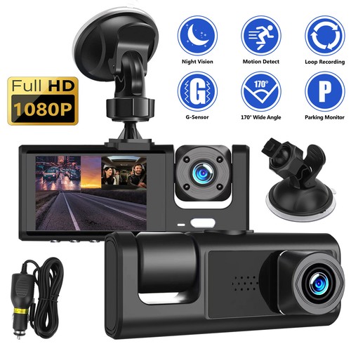 1080p auto dashcam dual lens - 1080p,