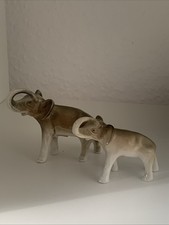 Royal Dux Porzellanfiguren, Elefanten, Paar