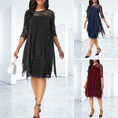 Damen sommerkleid chiffon - sommerkleid,