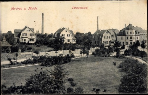 Postcard nerchau grimma - nerchau, in
