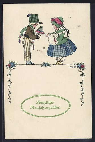 Künstler pauli ebner - künstler-ak,