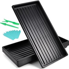 Anzuchtschale Set 5 Stück groß ohne Löcher Garten Gewächshaus Keimung Pflanze...