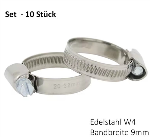 10x schlauchschelle - schlauchschelle, w4