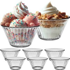 2 x Eisbecher 3er Set Streifen