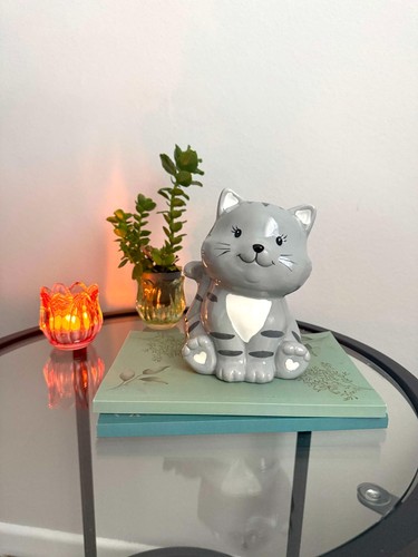 Spardose aus keramik katze - aus,