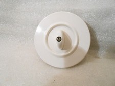 Bakelit Drehschalter Schalter Lichtschalter weiß rund Steckdose Unterputz 