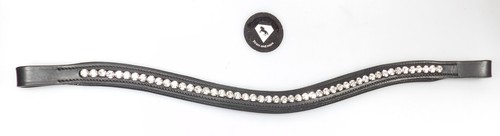 Stirnriemen leder schwarz - leder,