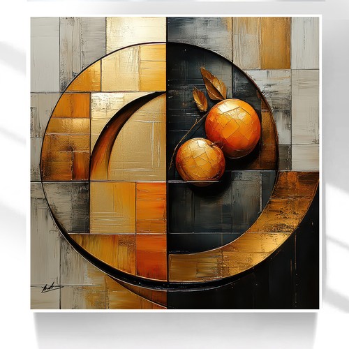 Leinwand bild abstrakt - leinwand,
