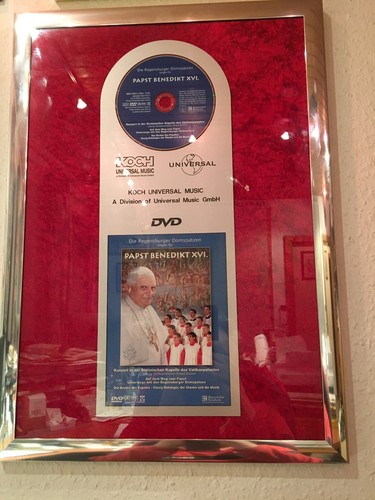 Goldene schallplatte papst - goldene,