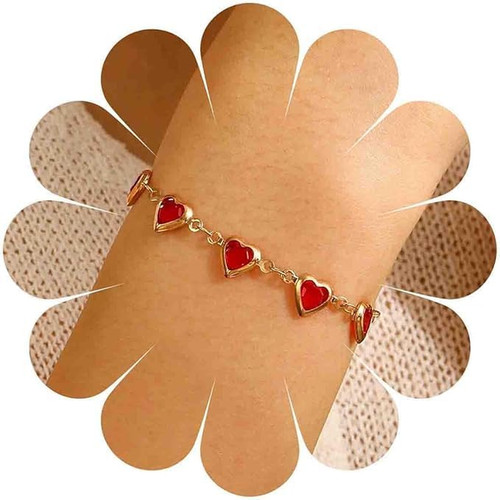 Herzform damen armband - armband, gold