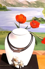 Collier  42 cm  Zirkonia  Kautschukband Pierre Lang