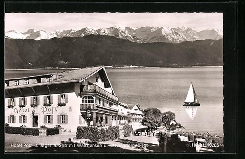 Urfeld walchensee hotel - ak, /