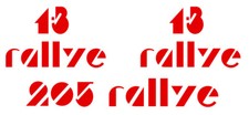Satz logos und 205 rallye - 1.3,