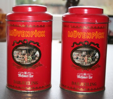 2 x alte Blechdosen Mövenpick