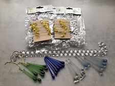 Glastropfen zum Hängen Dekoketten Schmetterlinge auf Draht Bastelbedarf