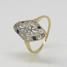 Art Déco Ring 750/- 18k