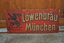 Altes Brauereischild/Blechschild Um 1900,Löwenbräu München,Reklame Brauerei
