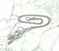 Edelstahl Schlüsselkette Hosenkette Geldbeutelkette Biker Panzerkette 7 mm