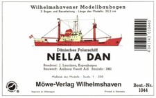 Wilhelmshavener Modellbaubogen 1044 - Dänisches Polarschiff Nella Dan - 1:250