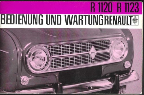 Renault owners manual 1967 - manual,