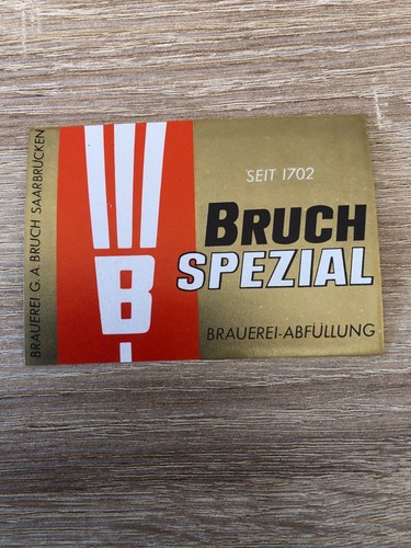 Bieretikett brauerei bruch - bieretikett,