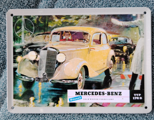 Blechschild mercedes benz - blechschild,