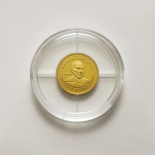 Goldprägung konrad adenauer - goldprägung,