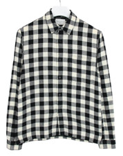 SANDRO Hemd Herren Medium Flanell Kariert Mit Brusttasche Und Knöpfen