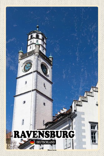 Blechschild 18x12 ravensburg - blechschild,