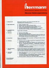 Herrmann Ölbrenner Bedienungsanweisung Wartung