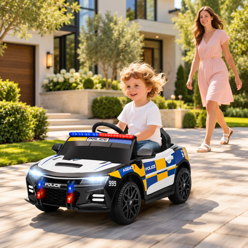 Kinder elektroauto polizeiauto - kinder,