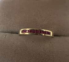 Ring, Gg 750, Rubine, Gr. 53