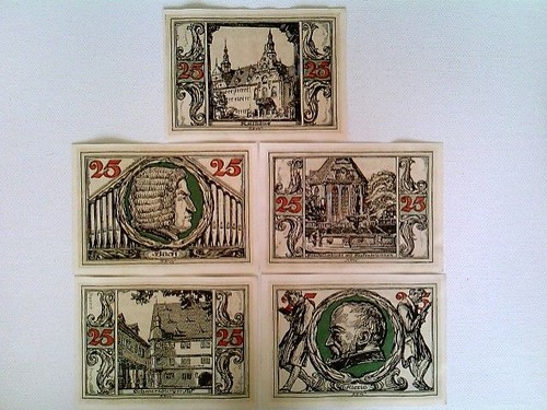 Banknoten notgeld stadt - notgeld,,