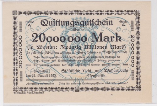 Millionen mark banknote - 20,