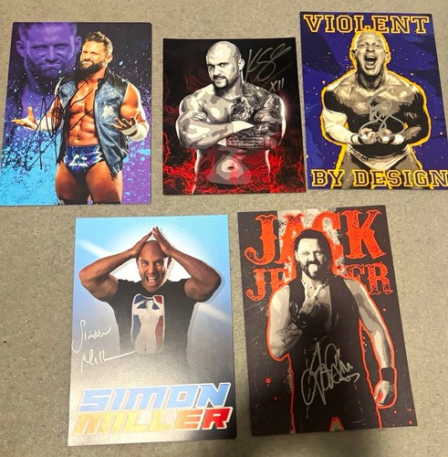 Signierte wrestling - 5x,