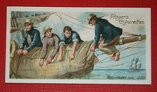 Royal Navy Hands Reefing Sail