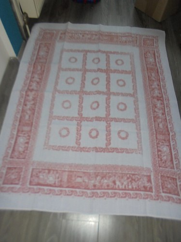 Leinen tischdecke vintage mit - tischdecke,