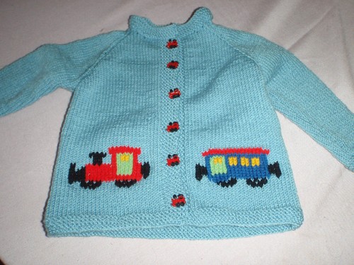 Handgestrickte kinderjacke - handgestrickte,