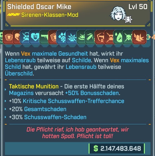 Borderlands vex class mod - borderlands,