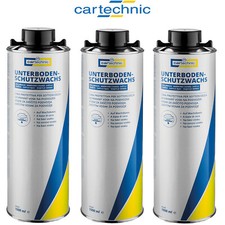 3x Cartechnic Unterboden-Schutzwachs Unterboden Wachs Pistolendose hellbraun 1L 