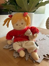 ? Sterntaler Kuschelpuppe Schmusetier Puppe Magdalena mit Teddy ?Selten