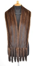 A5529 NERZSTOLA NERZ ECHT PELZ STOLA NERZ KRAGEN FELL - MINK FUR COLLAR STOLE
