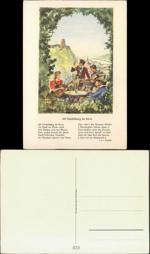 Ansichtskarte heidelberg beim - ansichtskarte,
