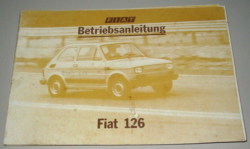 Betriebsanleitung fiat 126 - betriebsanleitung,