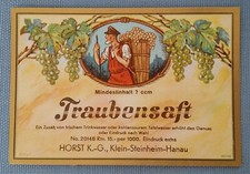 altes Saftetikett