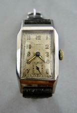 alte Armbanduhr Laco 30er Jahre original Krupp V2A Edelstahl Cal 580