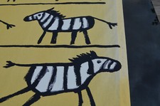 Vorhangschal ZEBRA für Kinnasand designed by Noriko Hiroshige 234 x 135 cm