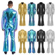 Herren Tanzbekleidung Party Kostüm Leistung Overalls Retro Cosplay 70s 80s Body