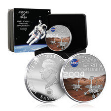 NASA 50mm Silver Plated Coin